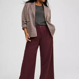 Torrid Maroon Wide-Leg Pants